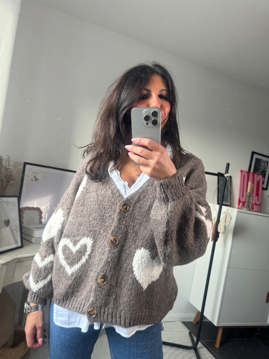 Cardigan "Abbraccio di Cuore"