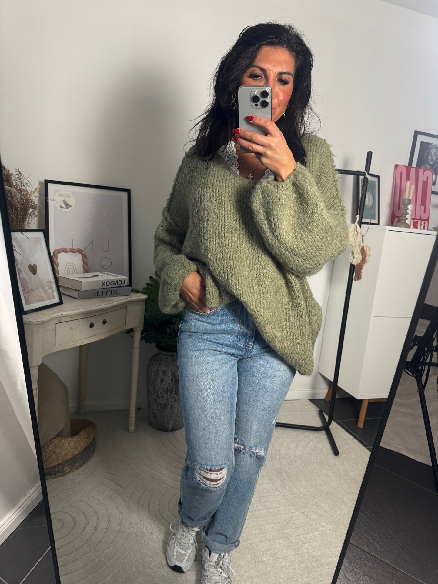 Pullover Khaki "Luna"