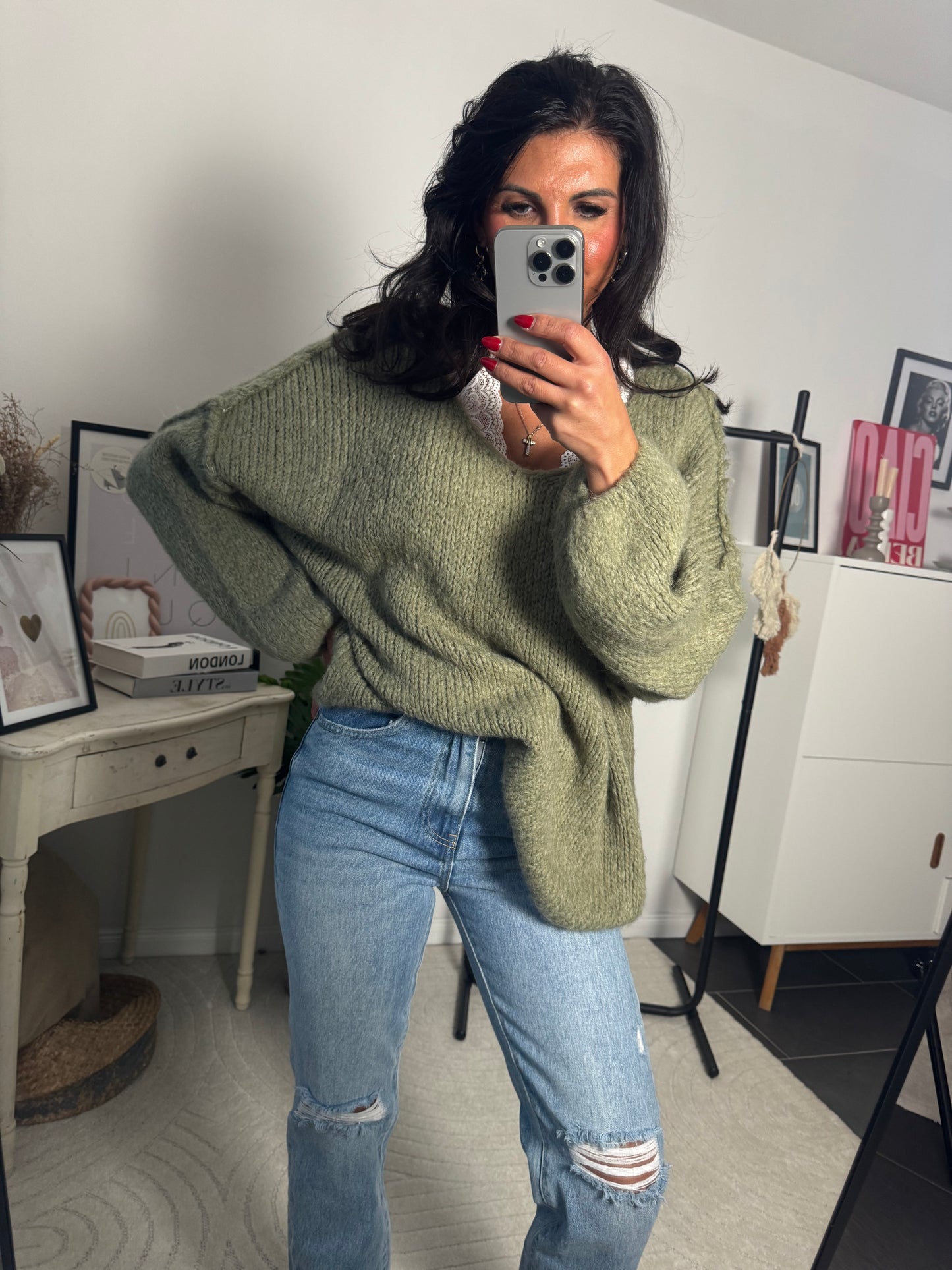 Pullover Khaki "Luna"