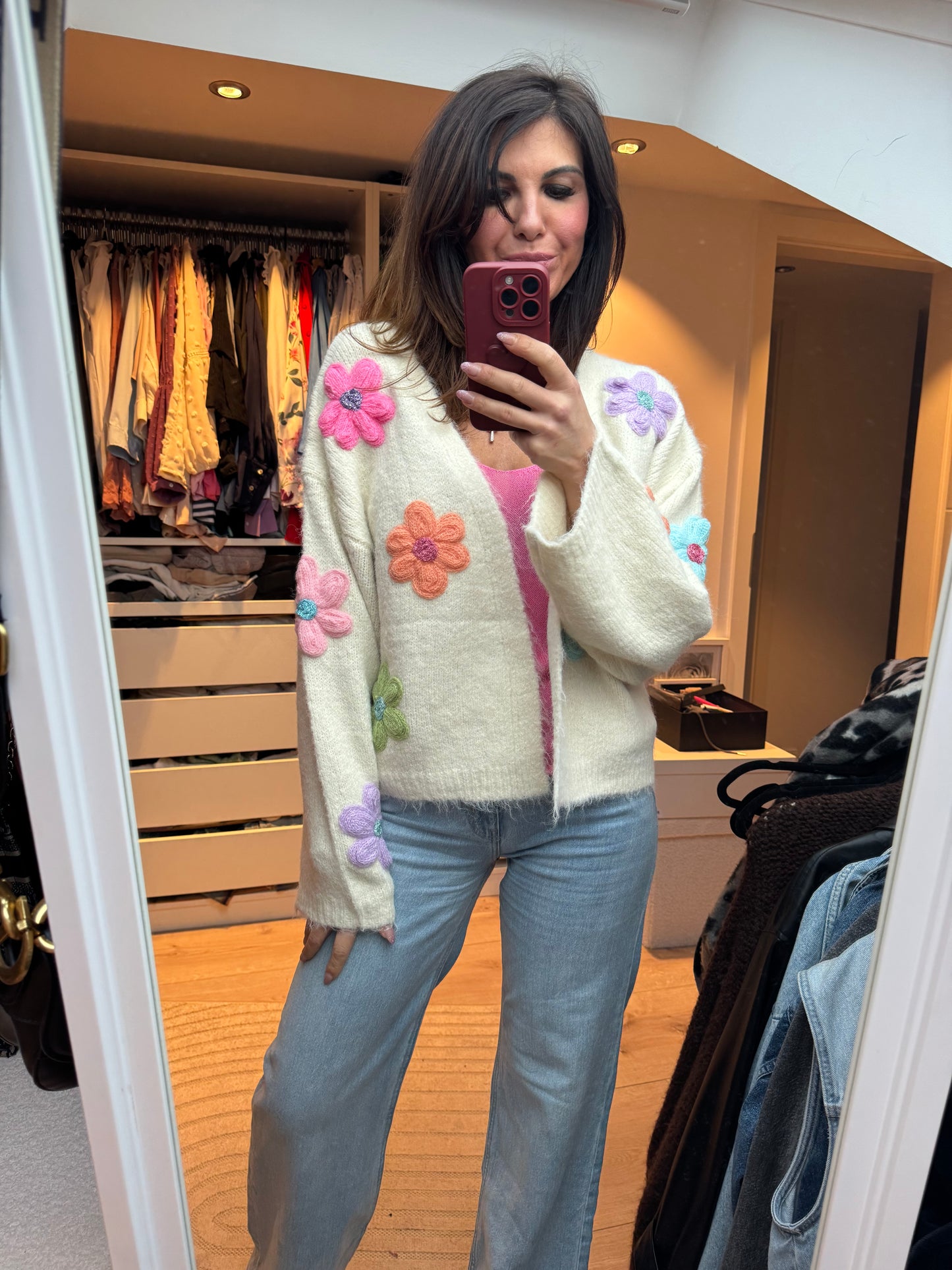 Cardigan "FLOWER POWER"