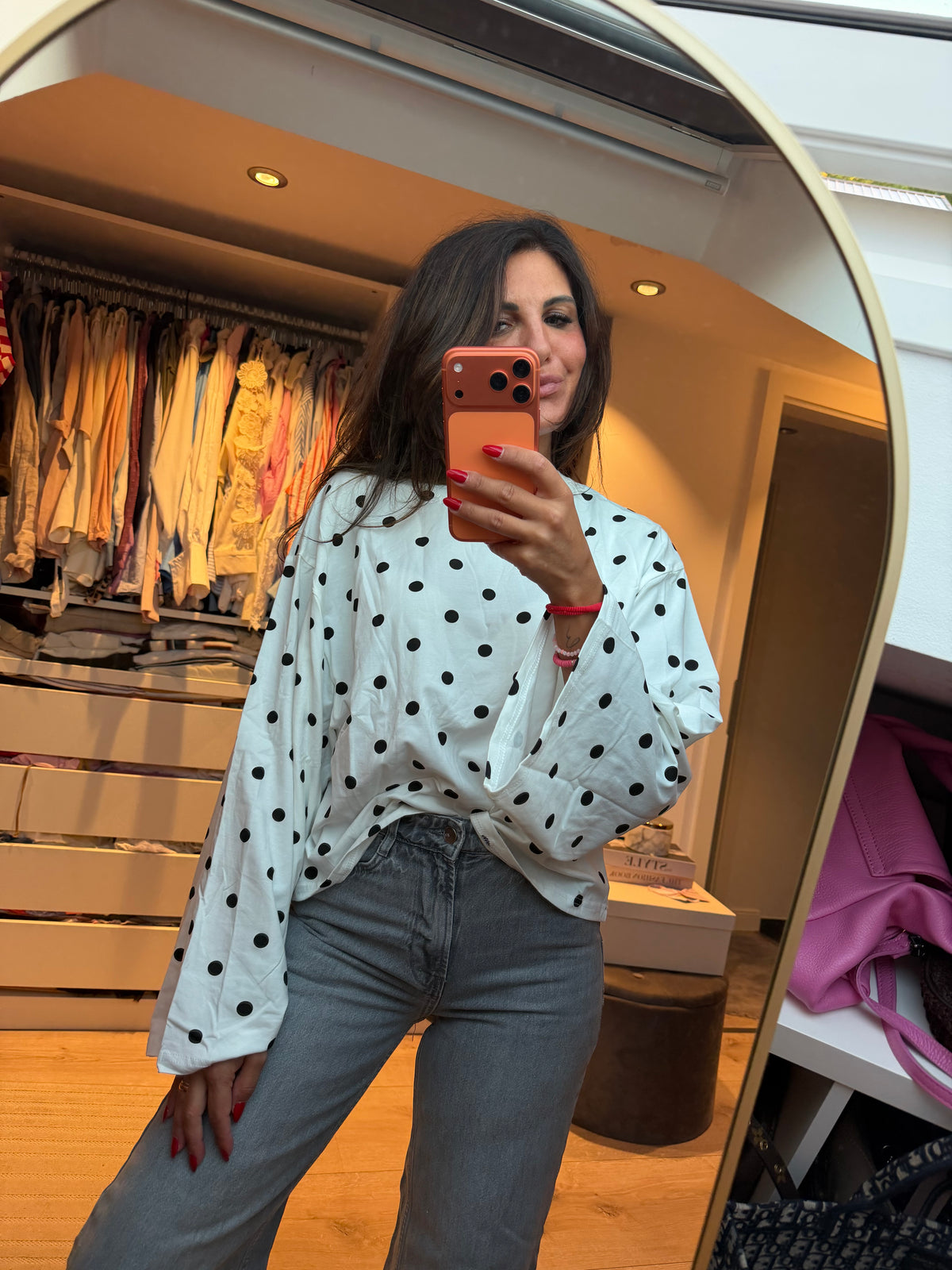 Longsleeve "Polka Dot Chic"