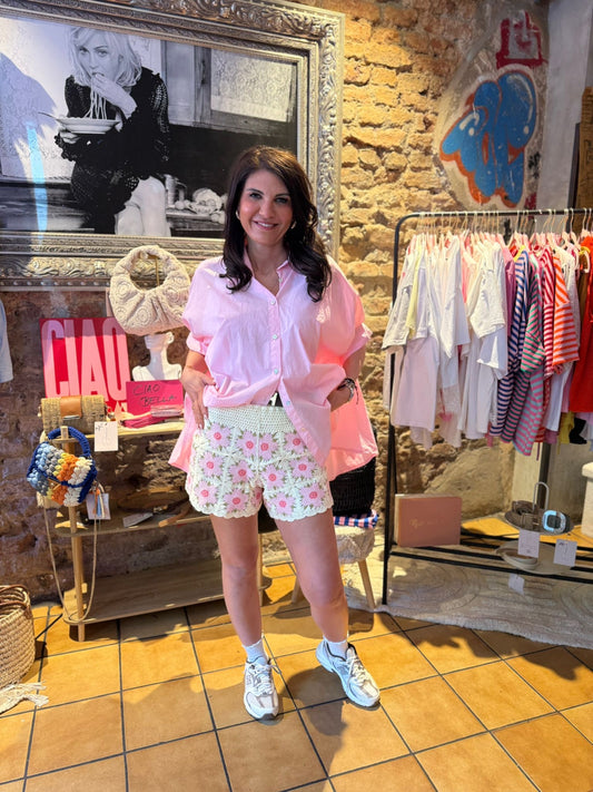 Shorts "Fiore Rosa"