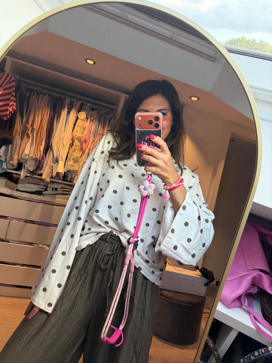 Longsleeve "Polka Dot Beige"