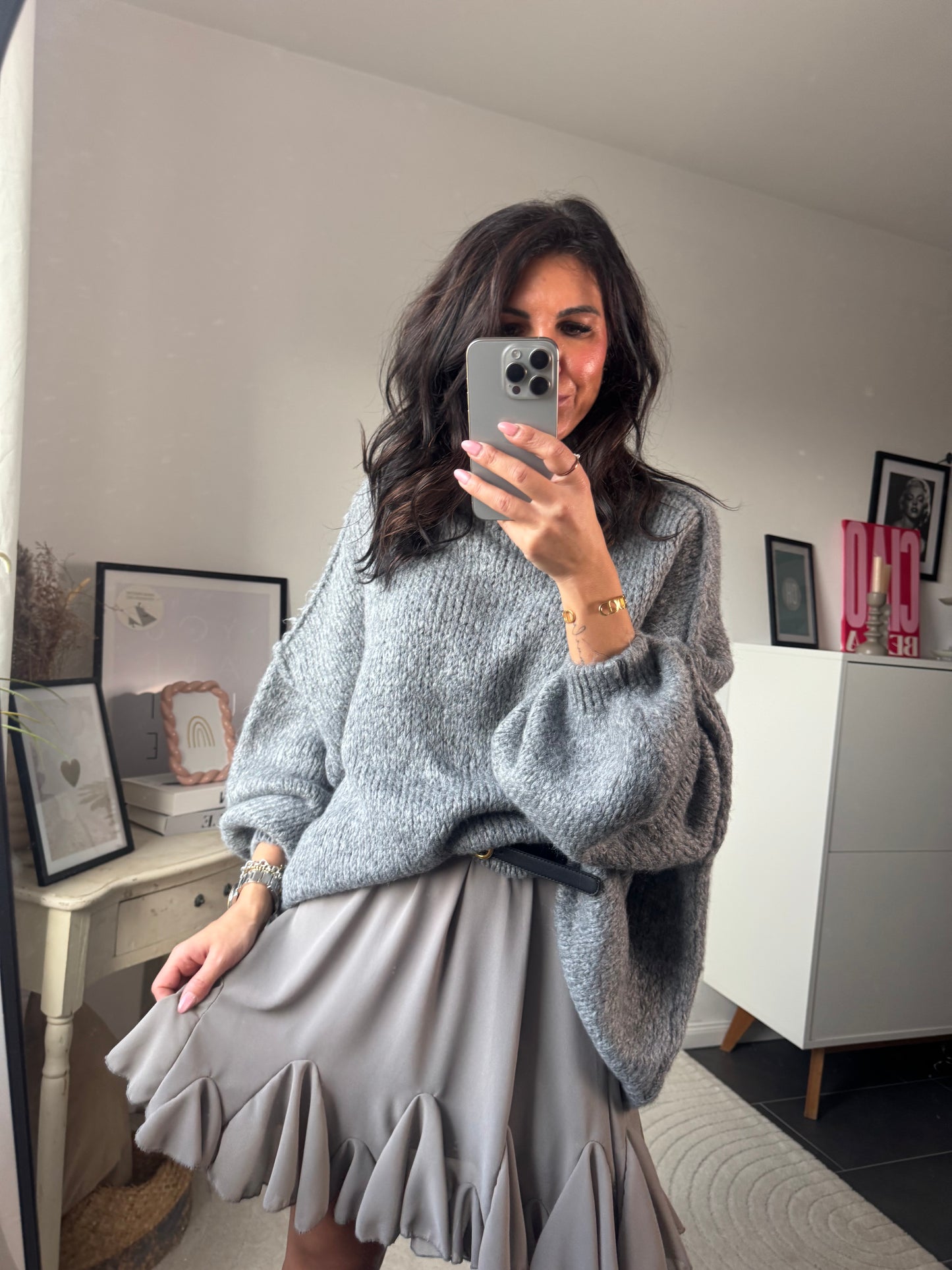 Pullover oversize "Grigio Cozy"