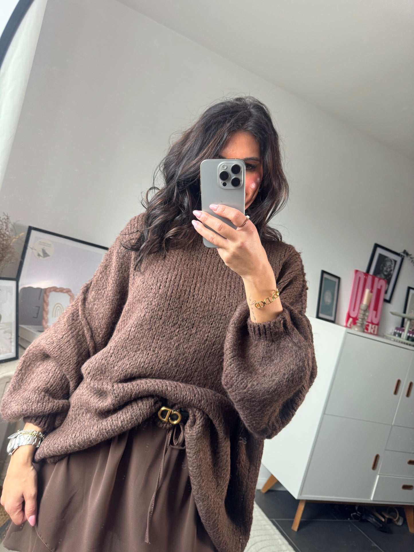 Pullover oversize "Caffè Cozy"