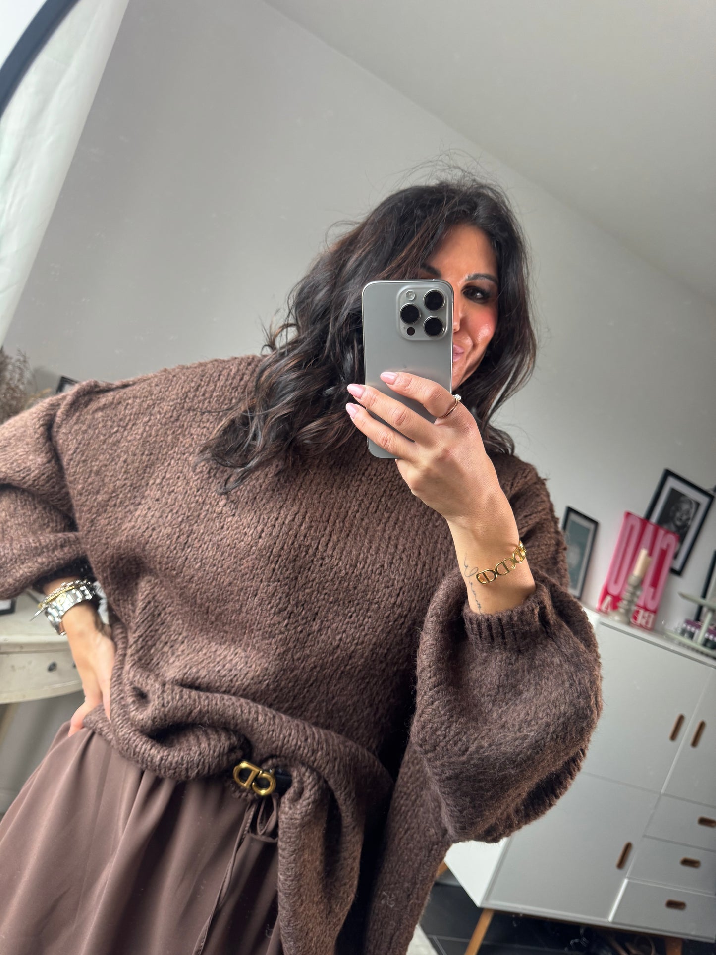 Pullover oversize "Caffè Cozy"