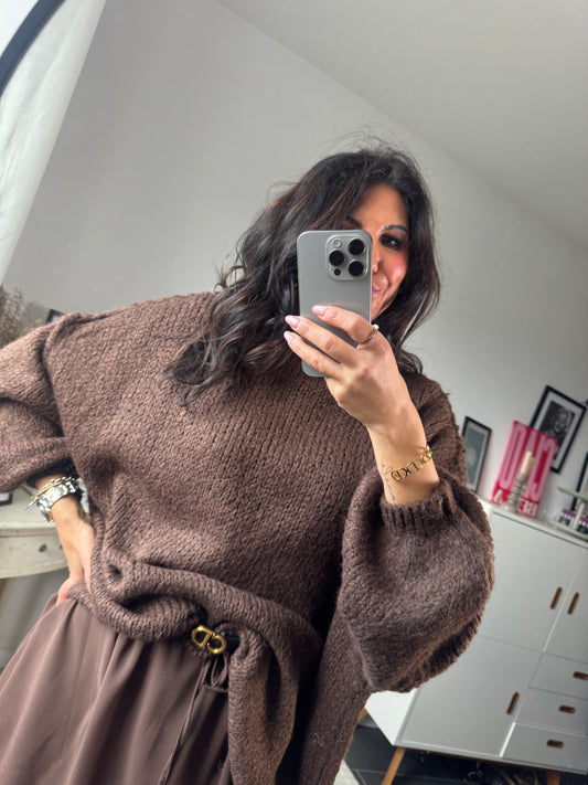 Pullover oversize "Caffè Cozy"