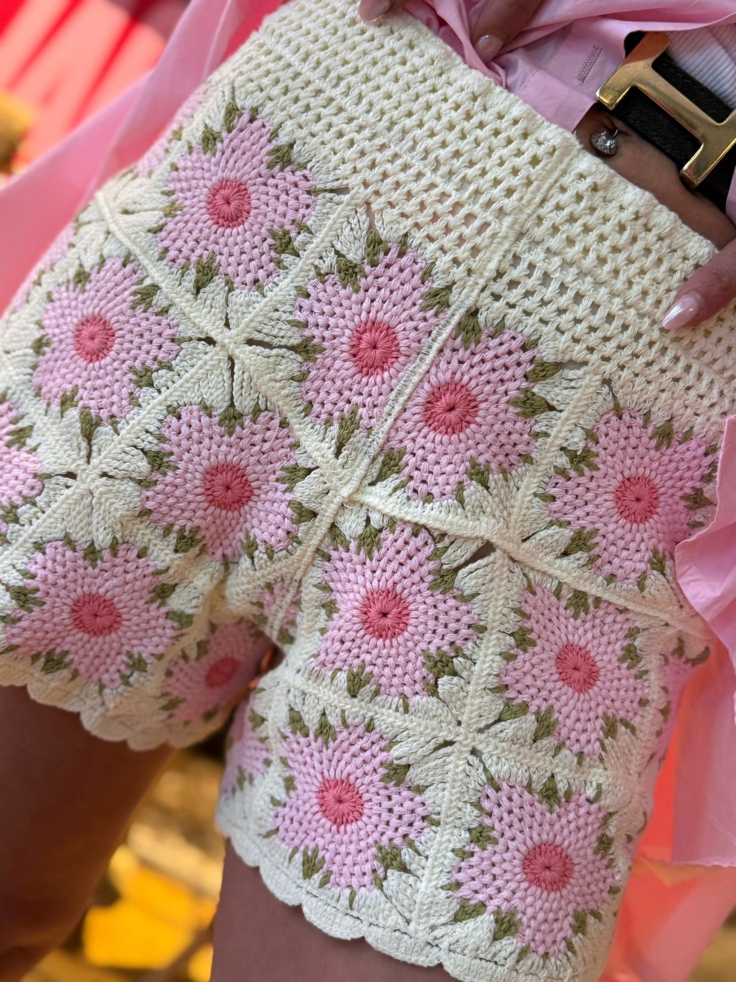 Shorts "Fiore Rosa"