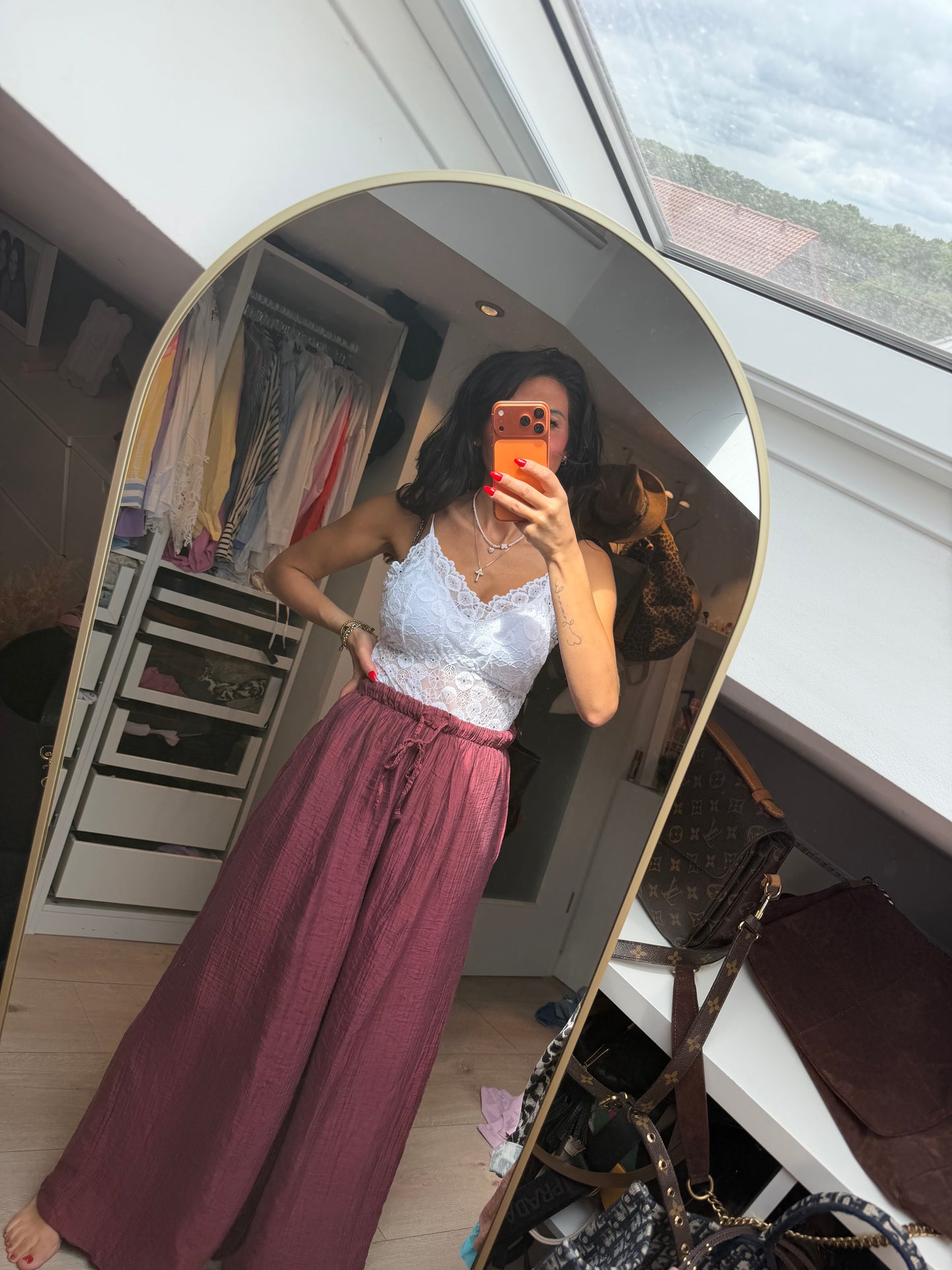 Hose "Bordeaux Palazzo"