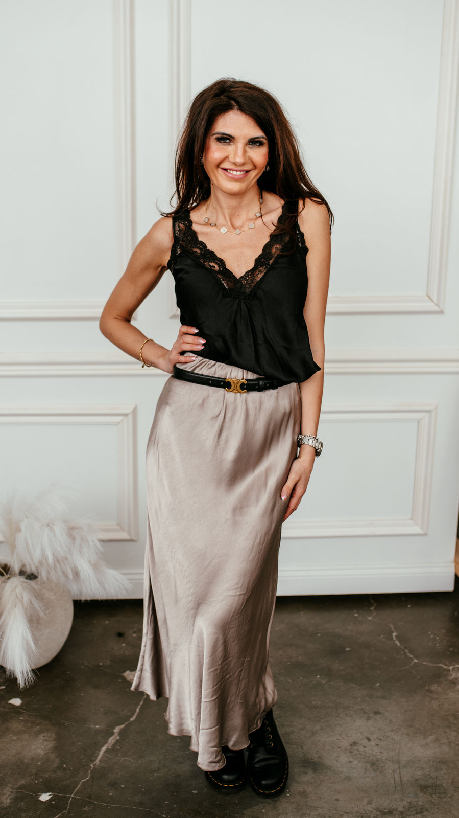 Satinrock Maxi "ELENA"