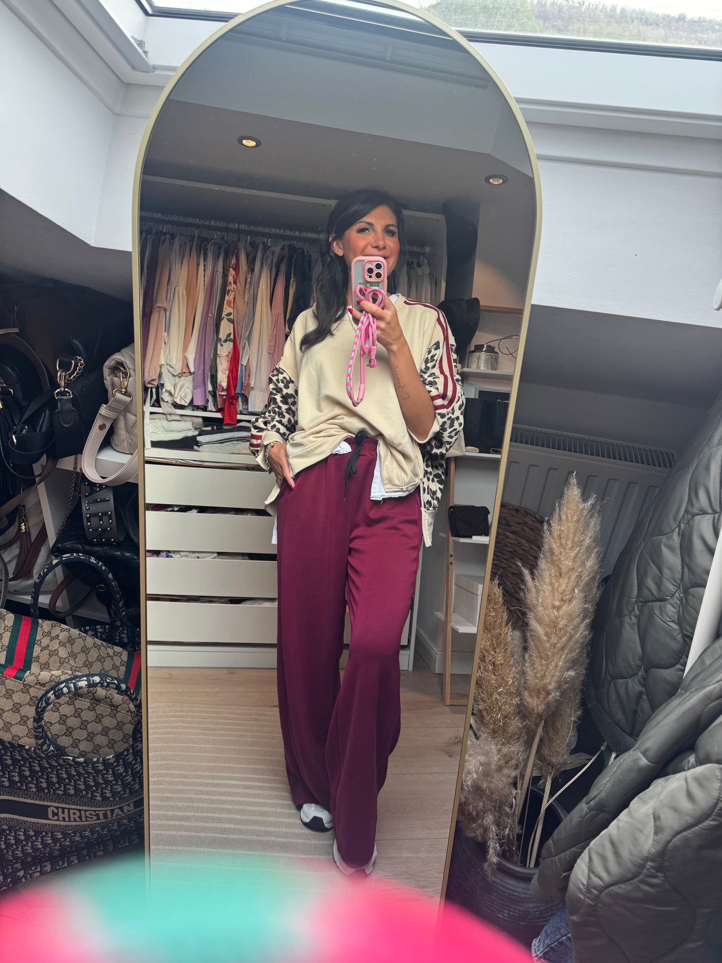 Jogginghose burgundy "Chiara"