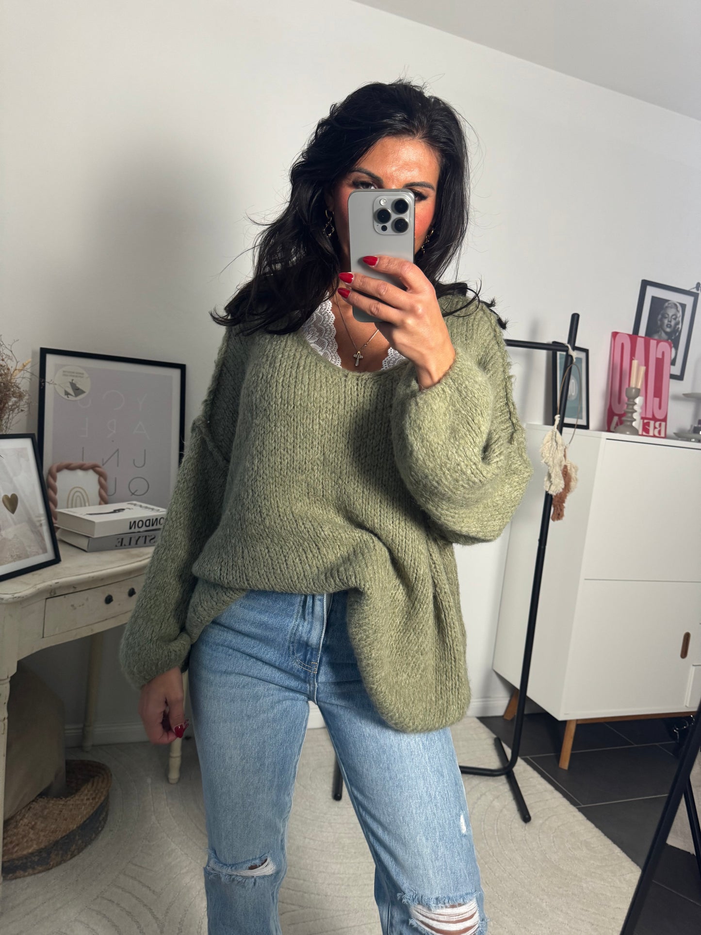 Pullover Khaki "Luna"