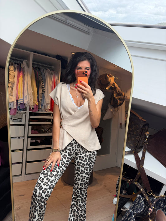 Top “Avvolto beige"