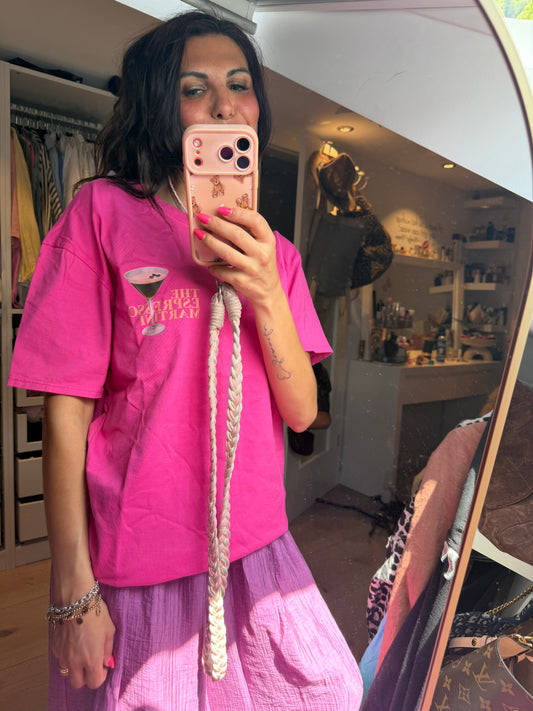 T-Shirt pink "Espresso Martini"