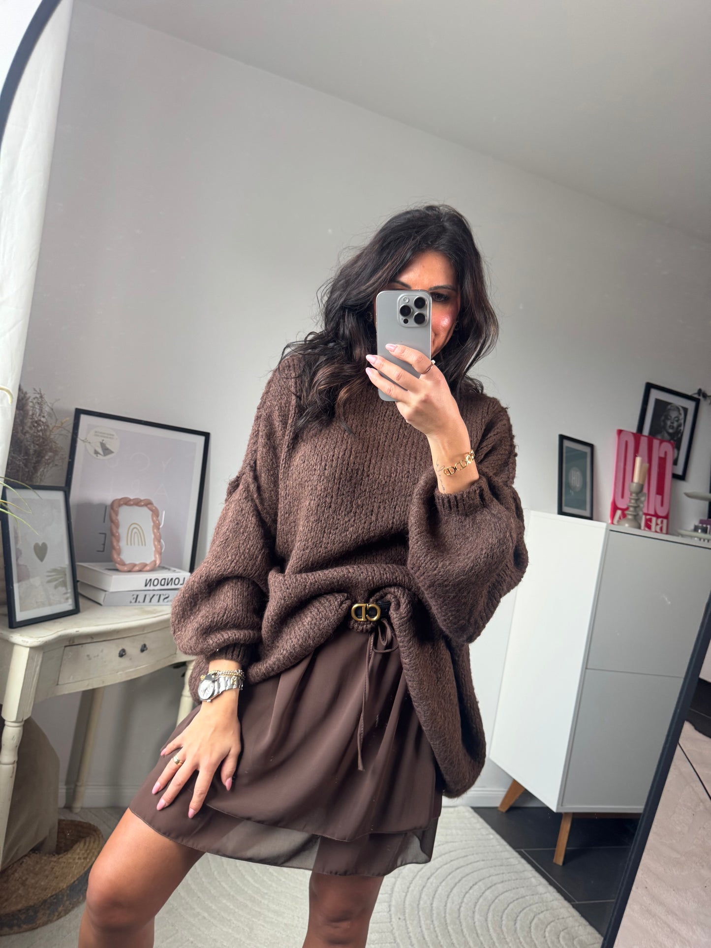 Pullover oversize "Caffè Cozy"