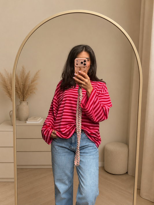 Longsleeve "Magenta Amore"