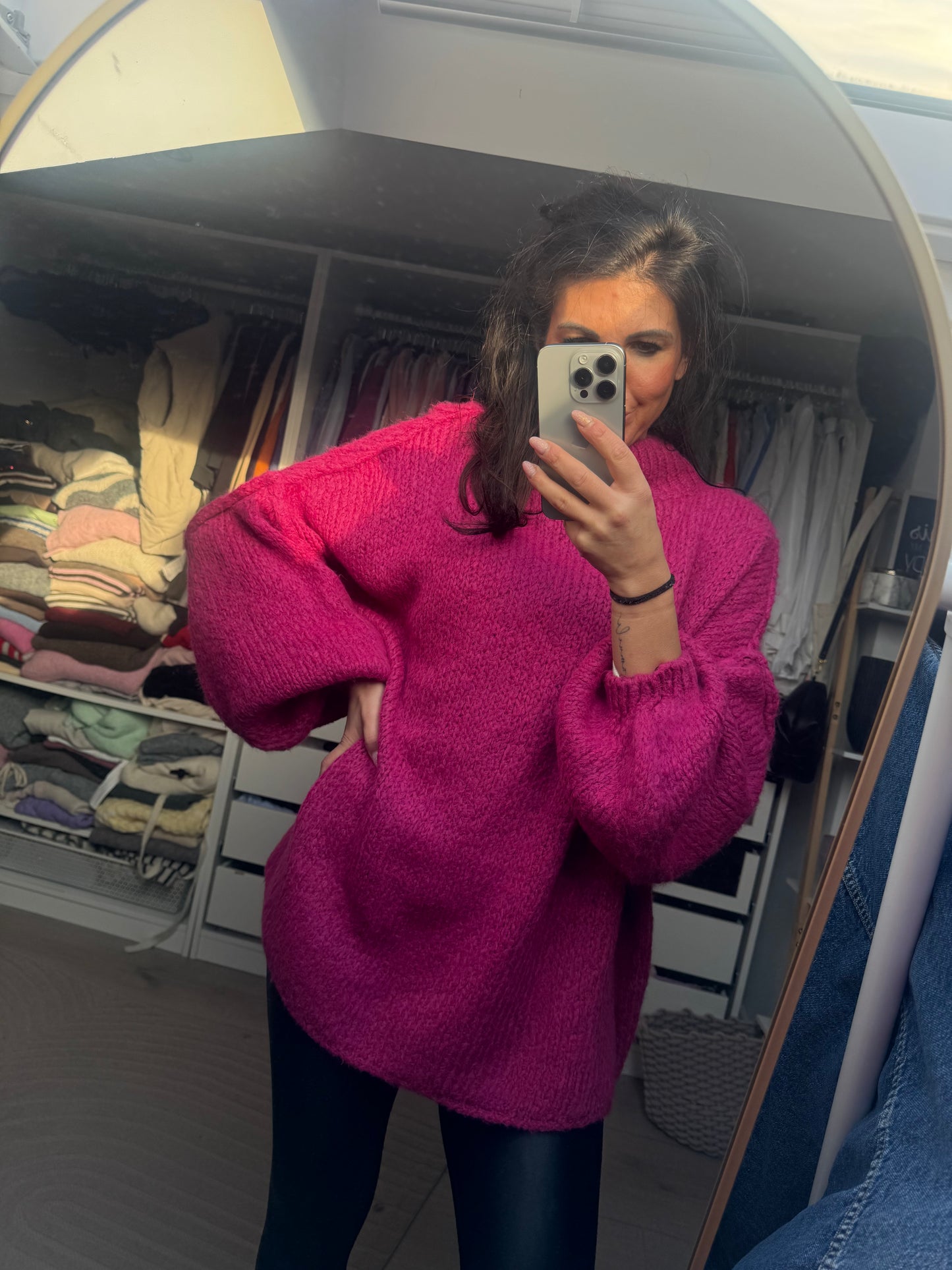 Pullover oversize Beere"La Vita Berry"