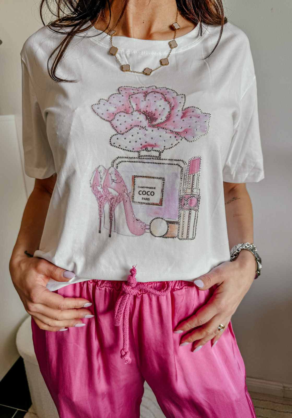 T-Shirt "PROFUMO ROSA"